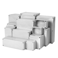 Boîte de jonction en plastique étanche IP66 grise avec couvercle transparent en ABS pour la protection des disjoncteurs