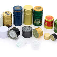 Capuchon en aluminium ROPP anti-effraction de 28 mm avec doublure en TPE, couvercle métallique étanche pour bouteille de vodka, whisky, liqueur, logo personnalisé