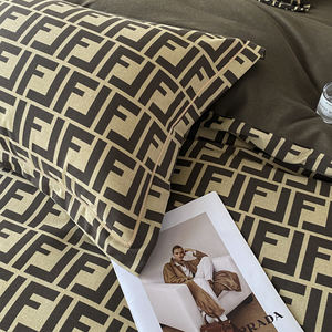 Ensemble de literie en coton pur non toxique 3 pièces, draps de lit solides aux coins arrondis, ensemble de housse de couette de bonne qualité 4 pièces - Product Image 5