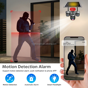 Caméra de Sécurité <span class=keywords><strong>IP</strong></span> sans Fil Extérieure Hieasy 36 Mpx 4G Carte SIM 4 Objectifs 3 Écrans <span class=keywords><strong>5G</strong></span> WiFi Solaire PTZ de Surveillance - Product Image 3