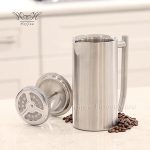 OEM Factory doppia parete <span class=keywords><strong>francese</strong></span> pressa 304 in acciaio inox <span class=keywords><strong>caffettiera</strong></span> manuale <span class=keywords><strong>caffettiera</strong></span> macchina per la casa filtro <span class=keywords><strong>caffettiera</strong></span> - Product Image 5