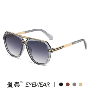 Lunettes de soleil unisexes, monture en plastique et métal, protection UV400, style aviateur - Product Image 4
