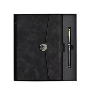 Set Ejecutivo de Cuaderno y Bolígrafo con Impresión UV en Papel A5 Personalizado, Regalos de Oficina para Hombres, Regalo Corporativo de Año Nuevo - Product Image 3