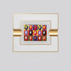 Posacenere per sigari in ceramica OEM Che Guevara Design Pop <span class=keywords><strong>Art</strong></span> Bordo oro Doppio supporto Vassoio di lusso - Product Image 6