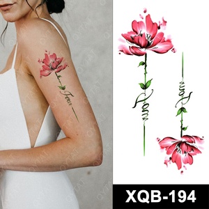 Autocollants de maquillage corporel pour hommes et femmes, personnalisés en usine, OEM, haute qualité, longue durée, lavables, <span class=keywords><strong>acheter</strong></span> des tatouages temporaires personnalisés, imperméables - Product Image 2
