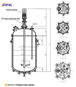 Высококачественный FK90-500L стеклянный реактор для экстрактов гуараны и алоэ вера - Product Image 3