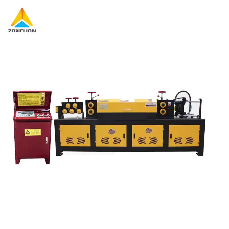 Máquina automática de corte y enderezamiento de barras de refuerzo de alta velocidad de China/máquina enderezadora y cortadora de alambre de bobina de barra de acero
