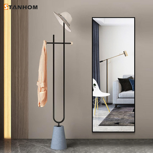 STANHOM Miroir mural à cadre rectangulaire en aluminium Miroir mural pleine longueur pour décoration intérieure moderne - Product Image 5