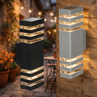 Lampes murales LED en aluminium pour extérieur, base E27, design moderne, décoration, lampe murale LED
