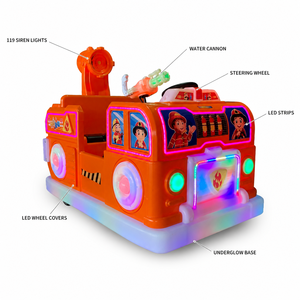 <span class=keywords><strong>Camion</strong></span> <span class=keywords><strong>de</strong></span> pompiers pour enfants, modèle héros <span class=keywords><strong>de</strong></span> dessin animé, 160 cm, lumières LED, canon à eau, manège pour parc d'attractions, vente en gros - Product Image 3