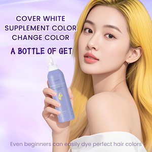 निजी लेबल लंबे स्थायी रंगीन स्वेटप्रूफ पौधे बालों का रंग क्रीम डाई आधारित फोम स्प्रे टिंट हेयर डाई मूस स्प्रे - Product Image 2