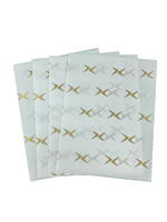 Matériel d'emballage en papier imprimé, biodégradable, gaufré, pour chaussures et vêtements, fabrication sur mesure pour usine.