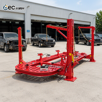 Machine de redressage de châssis robuste OBEC, banc de réparation de châssis de gros véhicules avec tirage hydraulique haute puissance pour services de flotte