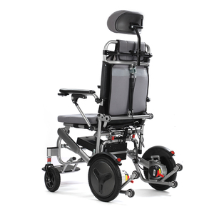 Silla de ruedas eléctrica con respaldo alto para discapacitados, suministros médicos plegables portátiles chinos, de energía, de respaldo alto - Product Image 5
