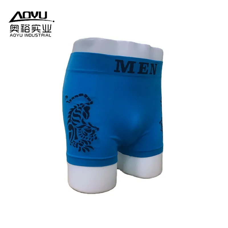 Cuecas e boxers masculinos confortáveis por atacado, roupa íntima boxer para homens, fabricante sem costura