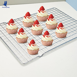Chiffon Cake Cooling Rack <b>Silver</b> Rectangular Reusable Baking Tool for Cake Cooling - Product Image 2