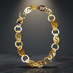 Collier unisexe en corne de buffle écologique, motif à maillons mignons, design à chiffres, artisanat vietnamien, chaînes de mode, 90 cm, best-seller - Product Image 2