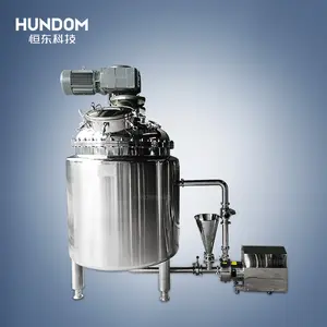 Machine d'émulsifiant d'homogénéisation sous vide/mélangeur sous vide mélangeur de pommade cosmétique de laboratoire réservoir de dissolution de Phase d'eau/huile