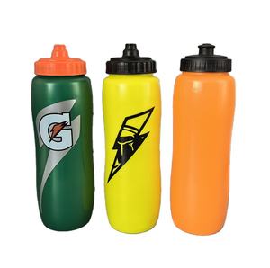 32 Oz China Leverancier Knijp Sportfles 1000Ml Plastic Kleurrijke Sportwaterfles - Product Image 5