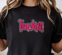 Offre Spéciale Noël : Patchs Thermocollants Personnalisés de Haute Qualité avec Strass et Lettres pour Enseignants, Prêts à Expédier