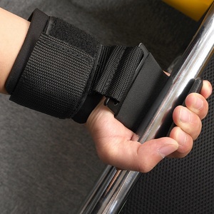 Vente en gros de haute qualité en néoprène pour entraînement sportif, fitness, <span class=keywords><strong>musculation</strong></span>, haltérophilie, crochets avec sangles de poignet - Product Image 2