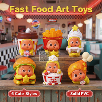   Ricariche per Giocattoli a Capsula, Riempimenti per Macchine Gacha, Premi per Macchine Arcade, Mini Figurine Kawaii, Cibo, Popcorn, Hamburger, Bambole