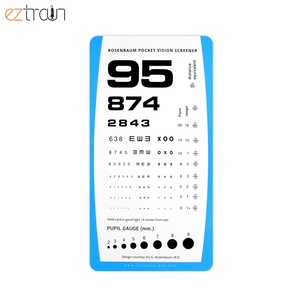 Detector de Visión de Bolsillo <span class=keywords><strong>Rosenbaum</strong></span>, Tabla de Agudeza Visual de Oftalmología de PVC - Product Image 6