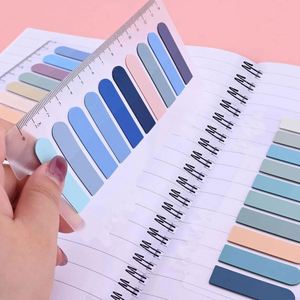 6 Etiquetas Adhesivas Transparentes de Colores Pastel para Marcar Páginas de Libros y Archivos, Regla de Índice de Colores, Notas Adhesivas, Banderitas - Product Image 3