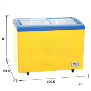 Kolice, congelador comercial de 3 cestas, <span class=keywords><strong>escaparate</strong></span> de refrigerador de doble temperatura con parte superior abierta para helado, congelador de pecho profundo - Product Image 2