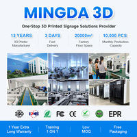 Novedad 2025 Mingda AMS IMS AD-F4 Impresora 3D 350mm/s y Máquina de Rotulación de Letreros de 4 Colores