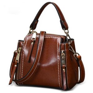 Nuevo Bolso de Mano de Diseño Cruzado de Moda, Bolso de Cuero Genuino Real, Bolsos de Mujer de Marca, Bolsos de Piel de Vaca para Chicas - Product Image 2