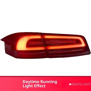 مجموعة أضواء خلفية <span class=keywords><strong>LED</strong></span> جديدة لسيارة تسلا موديل S بجهد 12 فولت مع عدسة شفافة وإضاءة بيضاء سفلية للقيادة والفرامل وإشارات الانعطاف للتحديث/الترقية - Product Image 3