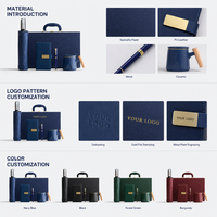 Ensemble cadeau d'entreprise de luxe avec carnet, stylo et tasse, ensemble cadeau exécutif pour client VIP