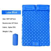 Matras Tidur Tiup Lipat Ringan OEM TPU Ultralight 1.2kg, Kompak, Tahan Air, untuk Perlengkapan Hiking dan Backpacking
