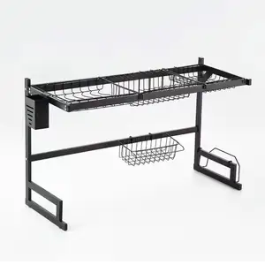 Stainless Steel Kitchen Sink Storage Rack Countertop Bowl And Plate Storage Rack