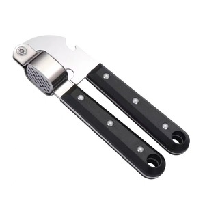 Stainless Steel Garlic Press Manual <b>Mincer</b> With Black Handle For Kitchen Use - Product Image 5