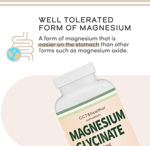 Tiktok Amazon Drop Shipping <b>500mg</b> <b>Magnesium</b> Glycinate White Capsules High Absorption Healthcare Grade Sleep Supplement Improve - Product Image 4