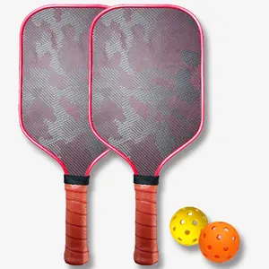 Paddle Red Map Texture KFL Pickleball Paddle Carbon Fiber Thermoformed High-performance Durable Rackets