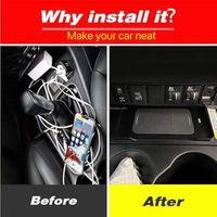 Chargeur sans fil pour voiture compatible avec ISUZU DMAX Accessoires Adaptateur de plaque de charge rapide pour téléphone Modification intérieure