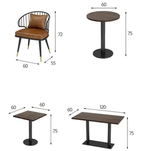 Sıcak satış restoran basit eğlence yemek masası sandalye kanepe kombinasyonu kahve dükkanı Bar mobilya