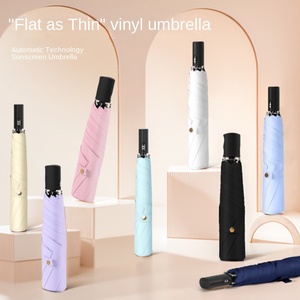 Ultra-light Full-automatic Tri-fold Sunscreen Sunshade UV Protection Dual-purpose Rain Sun <b>Umbrella</b> - Product Image 4