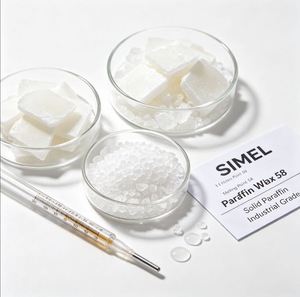 Cire de paraffine SIMEL 58 degrés, type entièrement raffiné, CAS 8002-74-2, matière première pour bougies décoratives à combustion propre - Product Image 1