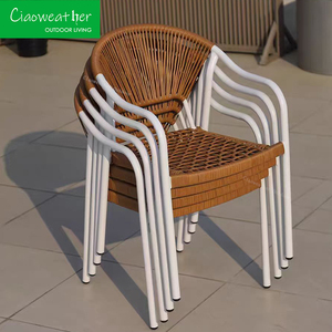Modern PE Rattan Set Garden Patio Restaurant Dining <b>Tables</b> and Chairs Outdoor Coffee Shop <b>Aluminum</b> Dining Set Modern PE R - Product Image 4