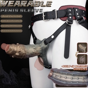 Arnés para agrandamiento del pene masculino NNSX, funda para pene Monster, arnés sexy, potenciador de estimulación sexual, accesorio para pene, juguetes sexuales - Product Image 3