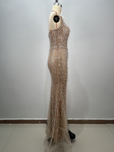 ED2762 Ultimo Stile <span class=keywords><strong>Abiti</strong></span> di Moda Lusso Perle Cristallo Vestiti da Sera Eleganti <span class=keywords><strong>Abiti</strong></span> da Ballo Donna - Product Image 5