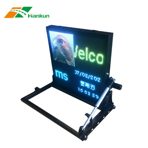 Pantalla LED Plegable para Exteriores, Señalización de Tráfico, Montaje en Suelo, Marco de Acero, IP65, Luz Intermitente Continua No Reflectante - Product Image 3