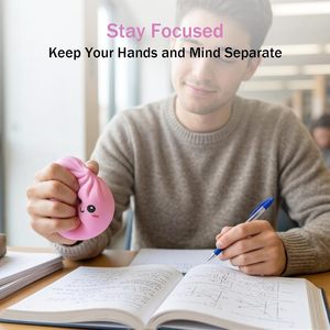 Dumpling <b>Squishy</b> Toys Colorful Stress Balls TPE Material Fidget Toys For Kids Age 5 To 7 Years Unisex - Product Image 4