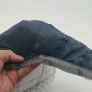 Forro de Poliéster 100% MQ Color Azul Marino, 100g, 171GSM, 54/55" de <span class=keywords><strong>Ancho</strong></span>, Relleno con Costura de Aguja, Diseño Personalizado para Abrigo de Mujer - Product Image 6