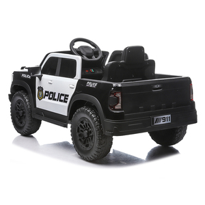 Camioneta de Policía Eléctrica de 12V 2WD para Niños con Control Remoto, Luces LED y Música - Product Image 6