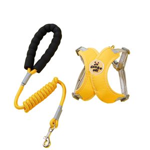 New cross-border dog leash, <b>harness</b>, small dog pet chest <b>harness</b>, reflective and breathable dog leash. - Product Image 5